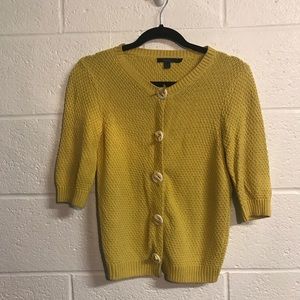 Boden Mustard Yellow Cardigan